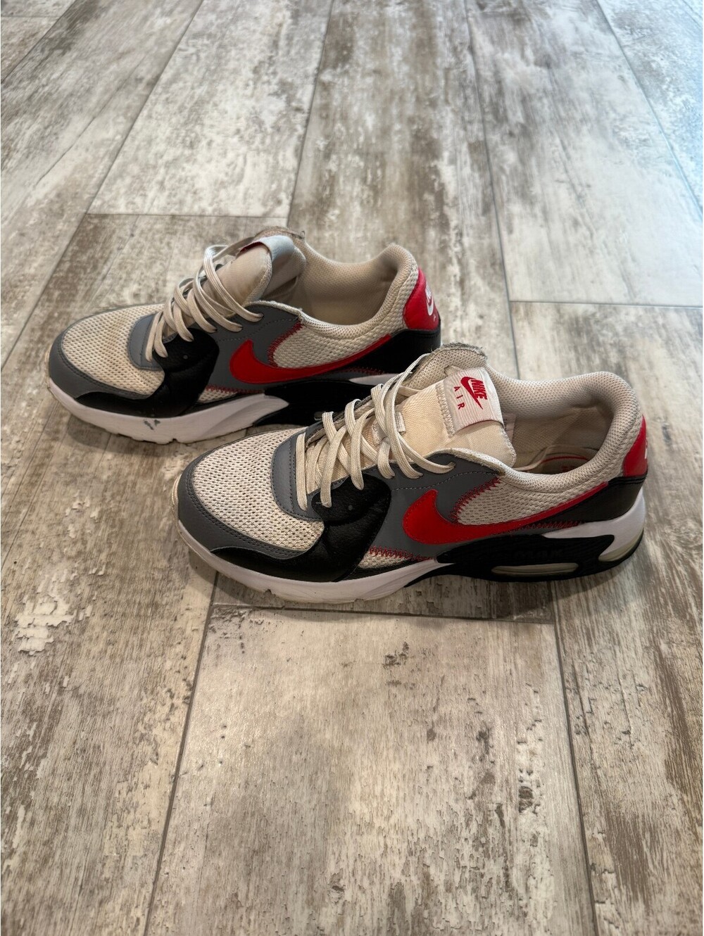 Nike Air Max CZ9204-100 Mens 8.5 White Black Red